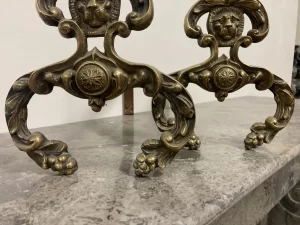 Set of Lion Andirons