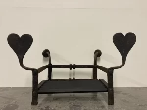 Antique Valentine Fireplace Grate / Basket