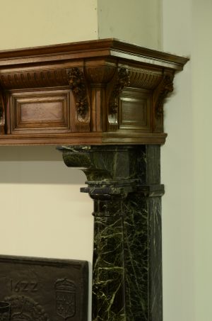 Monumental Dutch Fireplace Mantel in Monumental Neo-Renaissance Style