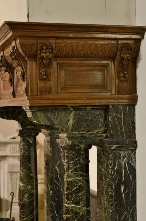 Monumental Dutch Fireplace Mantel in Monumental Neo-Renaissance Style