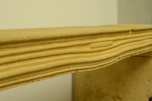 Antique Yellow Limestone Fireplace from France, 19th Century