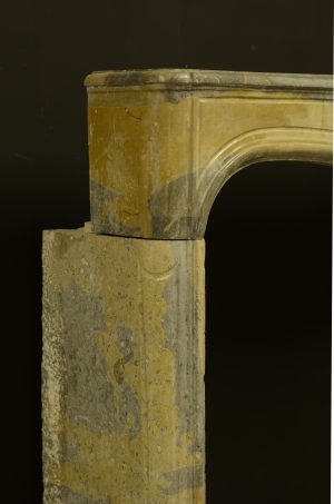 Antique Limestone Fireplace, 18th Century Louis XV, France