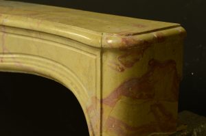 Antique Limestone Fireplace, 18th Century Louis XV, France