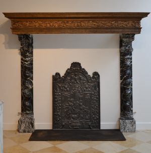 Unique 17th Century Baroque Dutch Fireplace