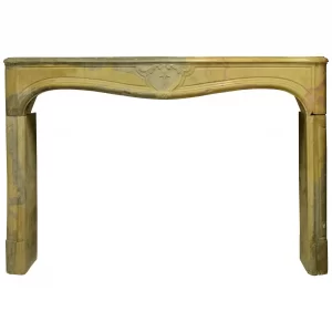 Antique Limestone Fireplace, 18th Century Louis XV, France