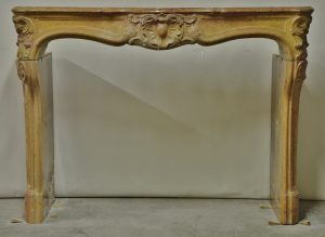 Limestone Louis XV Fireplace Mantel from France