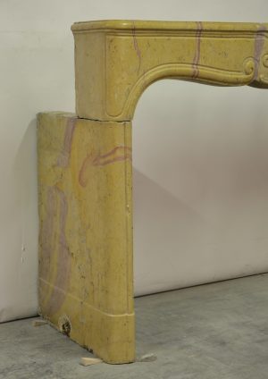 Corton Violine Limestone Fireplace