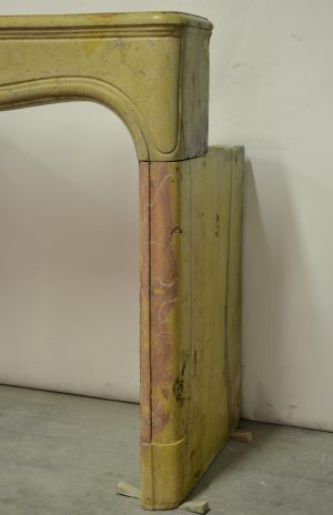 Corton Violine Limestone Fireplace