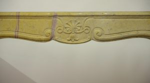 Corton Violine Limestone Fireplace