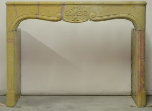 Corton Violine Limestone Fireplace