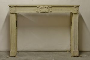 Louis XVI Fireplace Mantel in Limestone