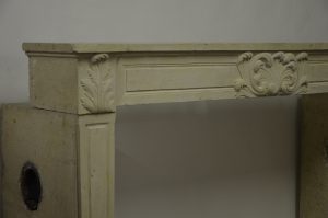 Louis XVI Fireplace Mantel in Limestone