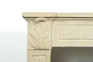 Louis XVI Fireplace Mantel in Limestone