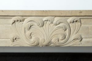 Louis XVI Fireplace Mantel in Limestone