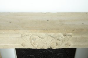 Louis XVI Fireplace Mantel in Limestone