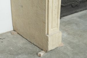 Louis XVI Fireplace Mantel in Limestone