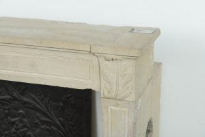 Louis XVI Fireplace Mantel in Limestone