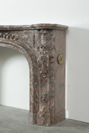Stunning Rococo Style Fireplace Mantel