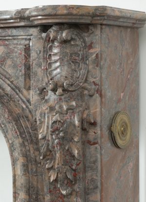 Stunning Rococo Style Fireplace Mantel