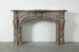 Stunning Rococo Style Fireplace Mantel