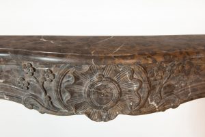 Louis XV Fireplace Mantel in Stinkal Marble