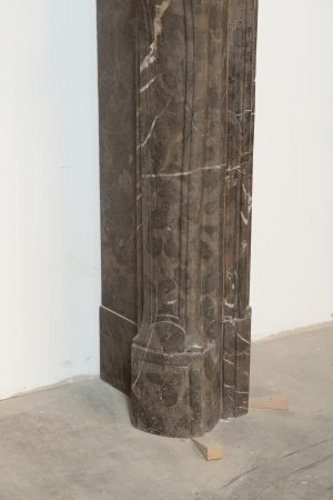 Louis XV Fireplace Mantel in Stinkal Marble