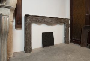 Louis XV Fireplace Mantel in Stinkal Marble