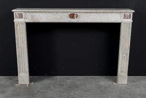 Large French Fireplace Mantel, Louis XVI Style