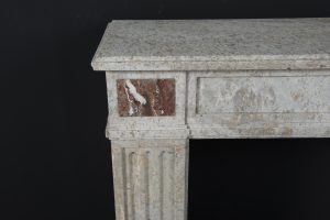 Large French Fireplace Mantel, Louis XVI Style
