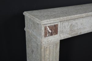 Large French Fireplace Mantel, Louis XVI Style