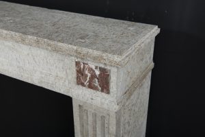 Large French Fireplace Mantel, Louis XVI Style