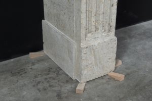 Large French Fireplace Mantel, Louis XVI Style