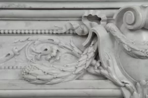 Superb Antique Fireplace Mantel in Louis XVI Style