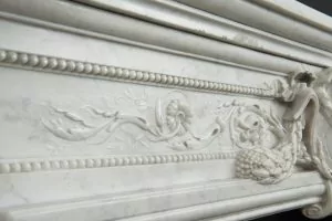 Superb Antique Fireplace Mantel in Louis XVI Style