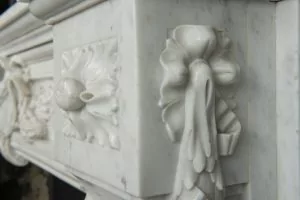 Superb Antique Fireplace Mantel in Louis XVI Style