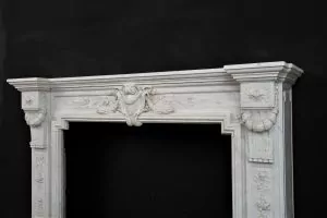 Superb Antique Fireplace Mantel in Louis XVI Style