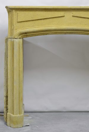 Limestone Louis XIV Fireplace Mantel