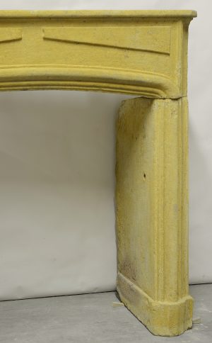 Limestone Louis XIV Fireplace Mantel