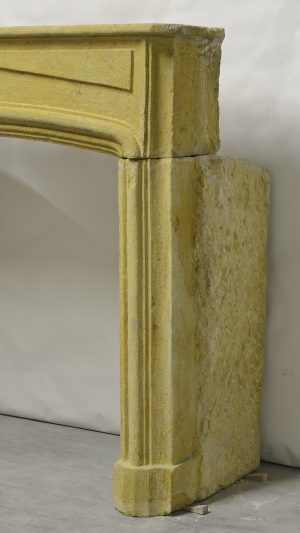 Limestone Louis XIV Fireplace Mantel