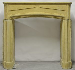 Limestone Louis XIV Fireplace Mantel