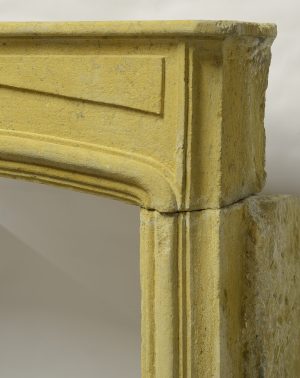 Limestone Louis XIV Fireplace Mantel