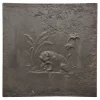 Antique Fireback / Backsplash, Lion and a Snake