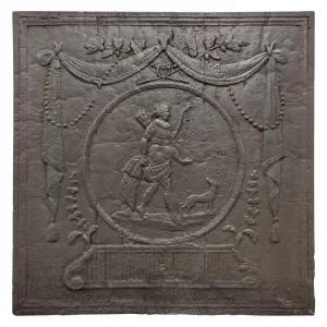 Antique Fireback / Backsplash, Man with Bow and Arrow