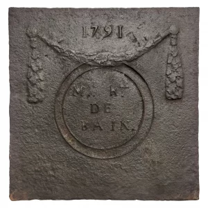 Antique Fireback / Backsplash, Dated 1791