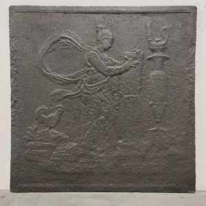 Antique Fireback / Backsplash, Woman Writing