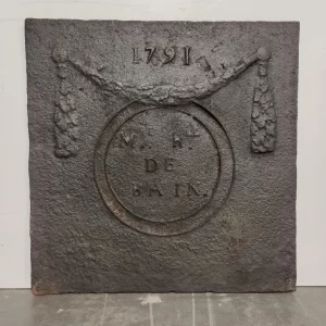 Antique Fireback / Backsplash, Dated 1791