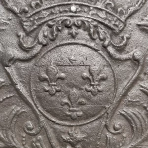 Antique Fireback / Backsplash, Coat of Arms House Bourbon