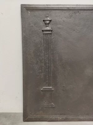 Antique Fireback / Backsplash, Two Pillars