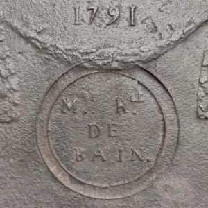Antique Fireback / Backsplash, Dated 1791