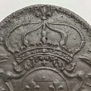 Antique Fireback / Backsplash, Coat of Arms House Bourbon